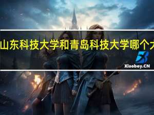 山东科技大学和青岛科技大学哪个大学好