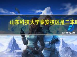 山东科技大学泰安校区是二本吗
