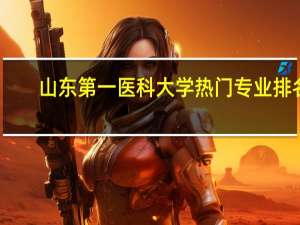 山东第一医科大学热门专业排名