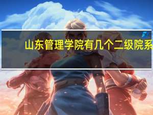 山东管理学院有几个二级院系
