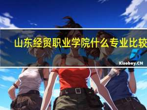 山东经贸职业学院什么专业比较好