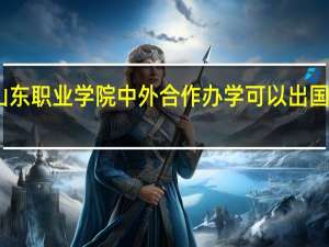 山东职业学院中外合作办学可以出国留学吗