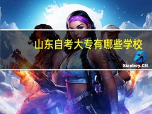 山东自考大专有哪些学校