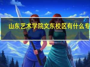 山东艺术学院文东校区有什么专业