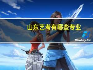山东艺考有哪些专业
