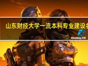 山东财经大学一流本科专业建设名单