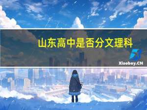 山东高中是否分文理科