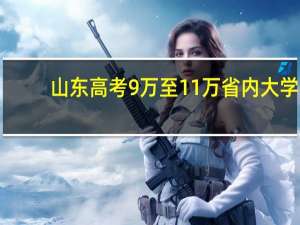 山东高考9万至11万省内大学