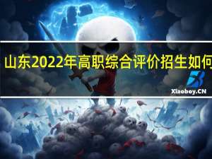 山东2022年高职（专科）综合评价招生如何组织