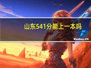 山东541分能上一本吗