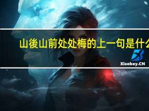 山後山前处处梅的上一句是什么