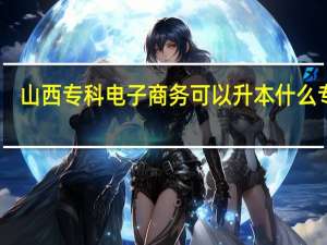 山西专科电子商务可以升本什么专业