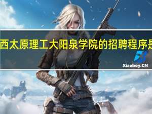 山西太原理工大阳泉学院的招聘程序是什么啊