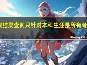 山西招生考试网上录取结果查询只针对本科生还是所有考生 山西省招生考试管理中心