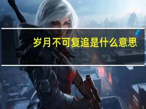 岁月不可复追是什么意思