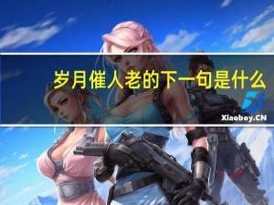 岁月催人老的下一句是什么