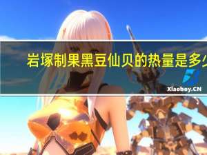 岩塚制果 黑豆仙贝的热量是多少