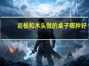 岩板和木头做的桌子哪种好