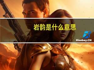 岩韵是什么意思