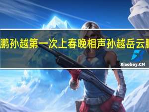 岳云鹏孙越第一次上春晚相声 孙越岳云鹏经典相声