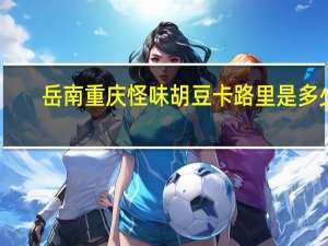 岳南 重庆怪味胡豆卡路里是多少