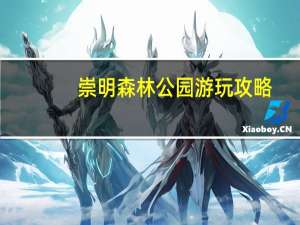 崇明森林公园游玩攻略