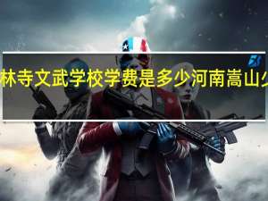 嵩山少林寺文武学校学费是多少 河南嵩山少林文武学校