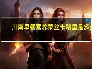 川南 早餐营养菜丝卡路里是多少