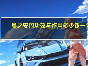 巢之安的功效与作用多少钱一盒（巢之安的功效与作用）