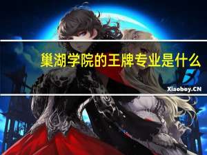 巢湖学院的王牌专业是什么