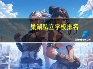 巢湖私立学校排名