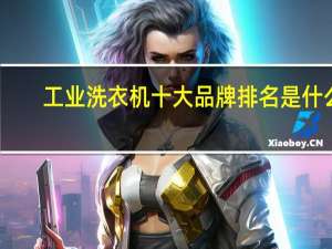 工业洗衣机十大品牌排名是什么