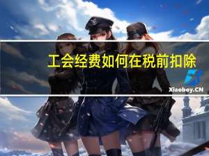 工会经费如何在税前扣除
