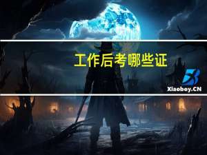 工作后考哪些证