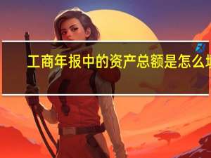 工商年报中的资产总额是怎么填