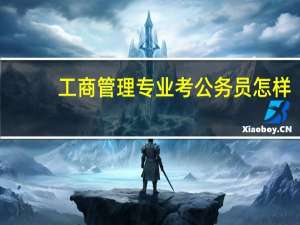 工商管理专业考公务员怎样（工商管理专业代码）