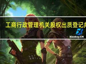 工商行政管理机关股权出质登记办法
