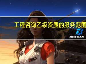 工程咨询 乙级资质的服务范围