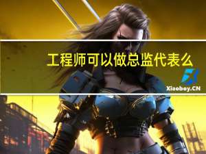 工程师可以做总监代表么