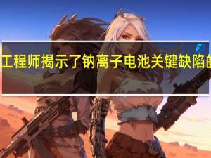 工程师揭示了钠离子电池关键缺陷的原因