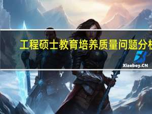 工程硕士教育培养质量问题分析