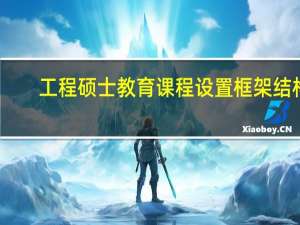 工程硕士教育课程设置框架结构