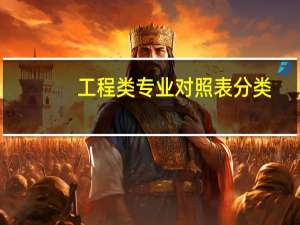 工程类专业对照表分类（工程类专业对照表）