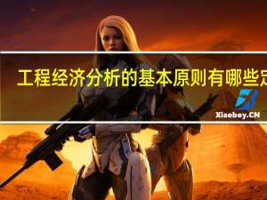 工程经济分析的基本原则有哪些定量（工程经济分析的基本原则有哪些）