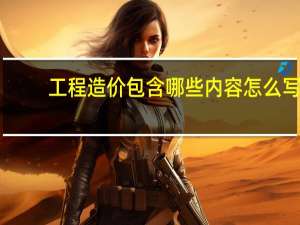 工程造价包含哪些内容怎么写（工程造价包含哪些内容）