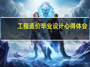 工程造价毕业设计心得体会