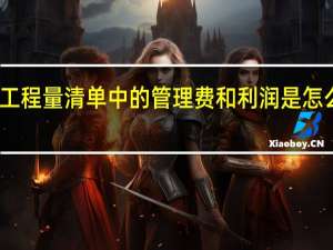 工程量清单中的管理费和利润是怎么计算