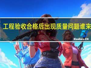工程验收合格后出现质量问题谁来负责