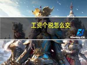 工资个税怎么交