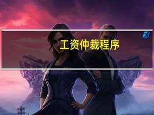 工资仲裁程序